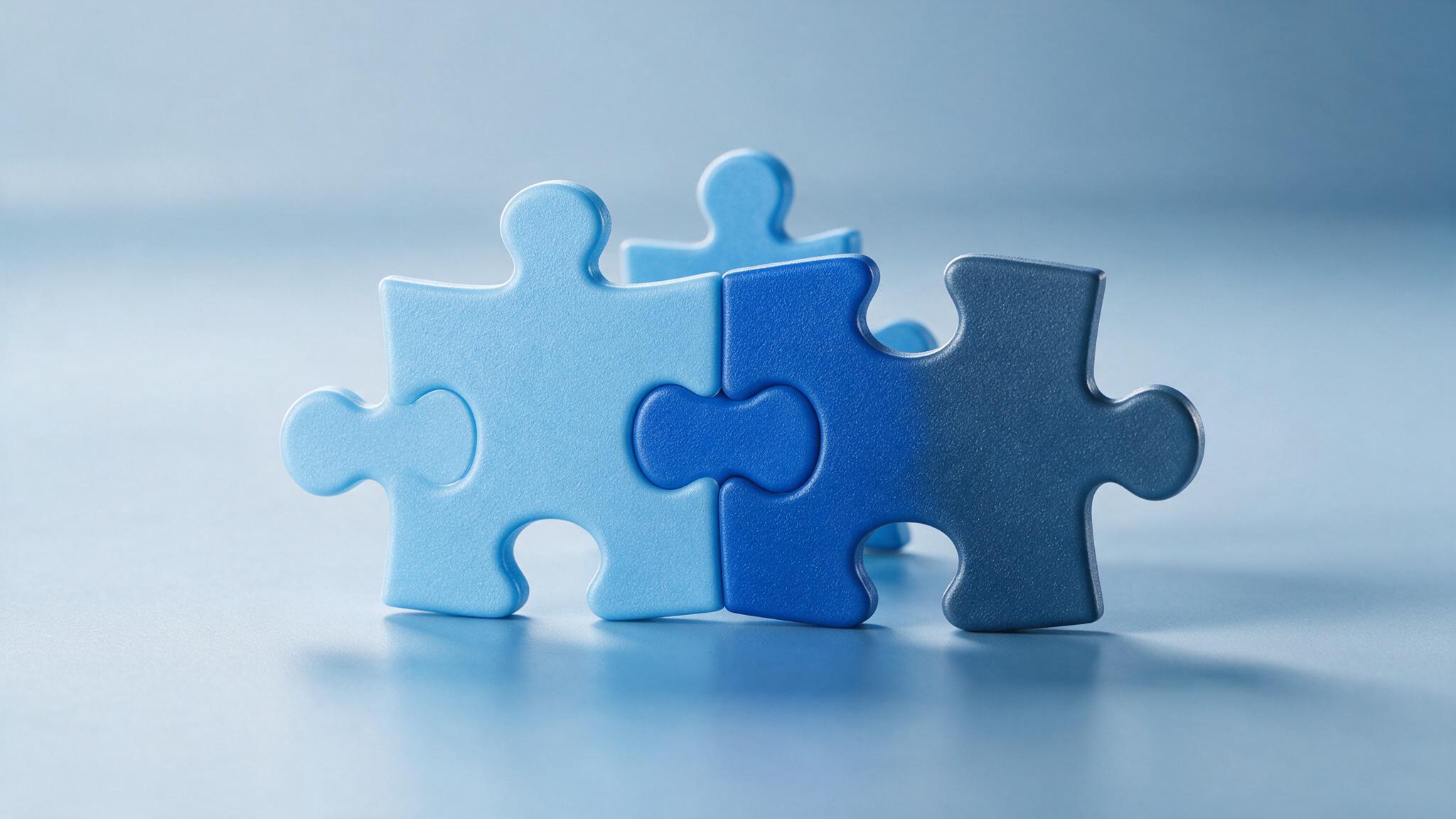 Puzzle pieces representing the best WordPress plugins for UAE business websites