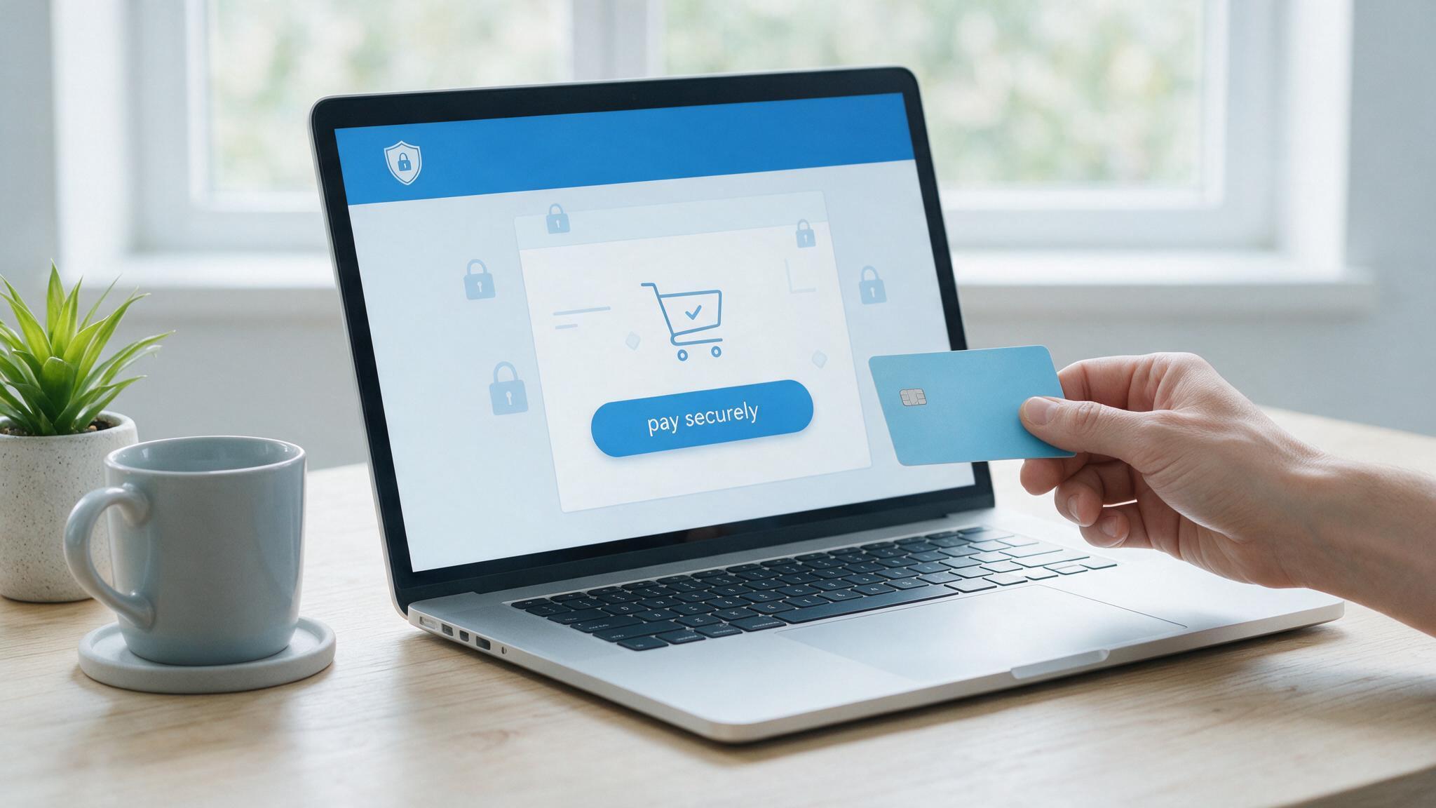 Shopper entering card details for a secure UAE payment gateway on a phone