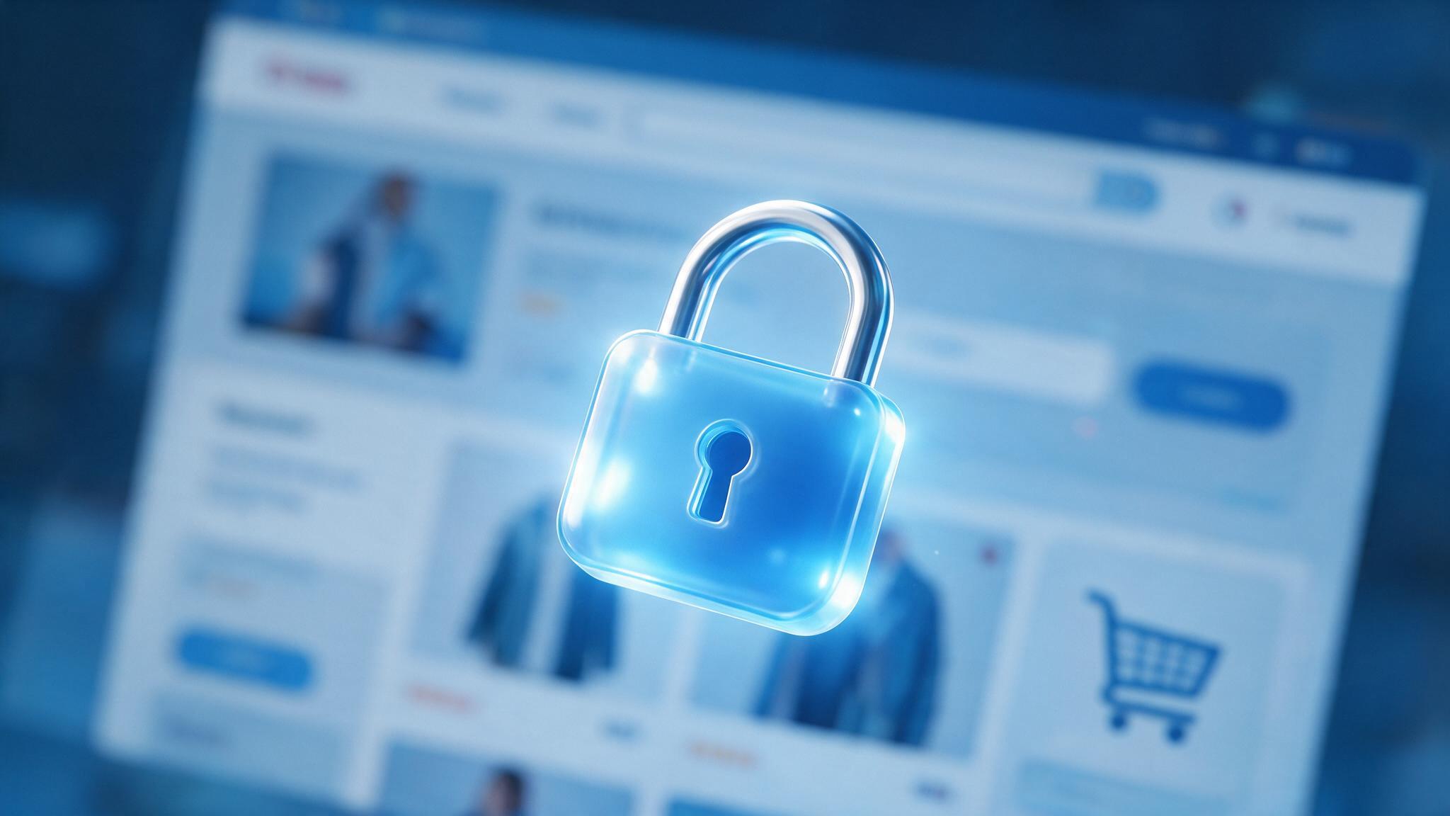 Browser padlock icon showing a secure HTTPS connection on a UAE business website