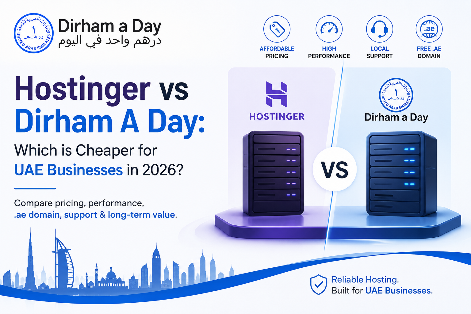 Hostinger vs Dirham A Day: Which is Cheaper for UAE Businesses in 2026?